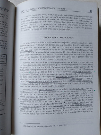 Libro usado en venta: Historia econ?mica, pol?tica y social de la Argentina (1880-2000) de Mario Rapoport; editorial Macchi impreso en 2000.3