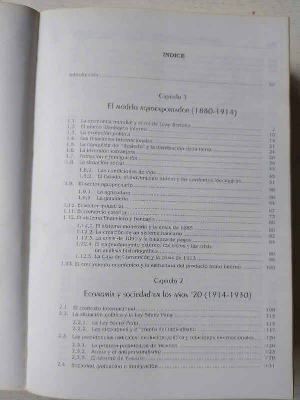 Libro usado en venta: Historia econ?mica, pol?tica y social de la Argentina (1880-2000) de Mario Rapoport; editorial Macchi impreso en 2000.4