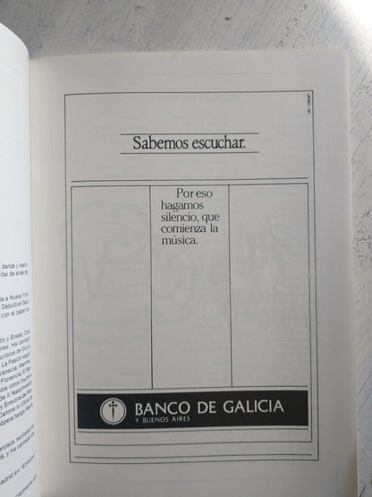 Libro usado en venta: Teatro Colon (1989); impreso en 1989 realizamos envios a todo el mundo.3