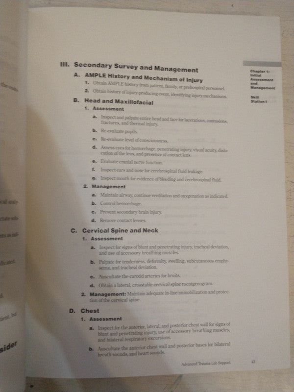 Libro usado en venta: Advanced trauma life Support de Raymond Alexander - Herbert Proctor; editorial American College of Surgeons impreso en 1993.3