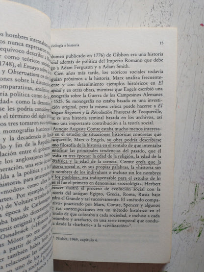 Libro usado en venta: Sociologia e historia de Peter Burke; editorial Alianza impreso en 1994 realizamos envios a todo el mundo.2