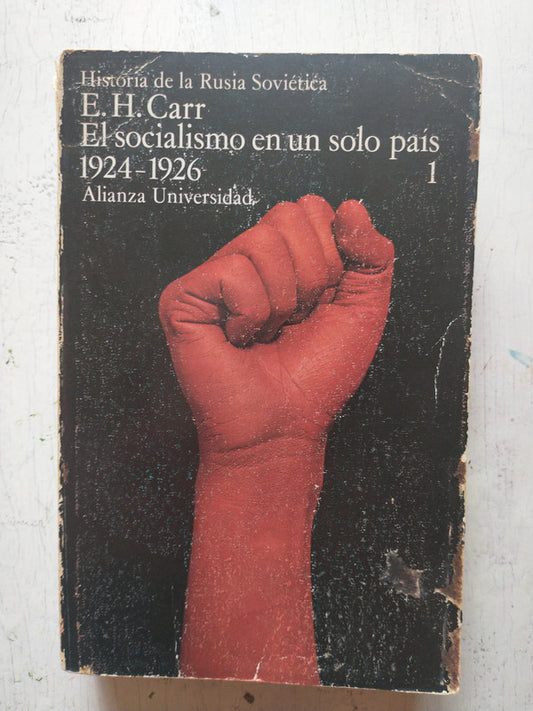 Libro usado en venta: El socialismo en un solo pais 1924-1926 de E. H. Carr; editorial Alianza impreso en 1974 realizamos envios a todo el mundo.1