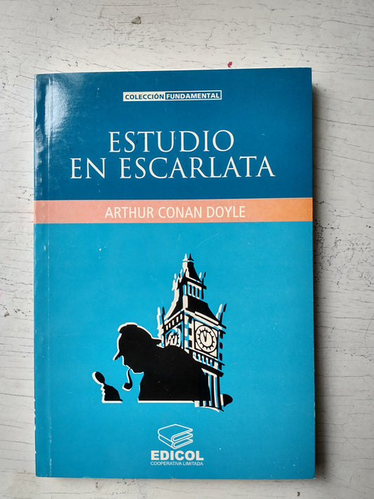 Libro usado en venta: Estudio en Escarlata de Arthur Conan Doyle; editorial Edicol impreso en _ realizamos envios a todo el mundo.1
