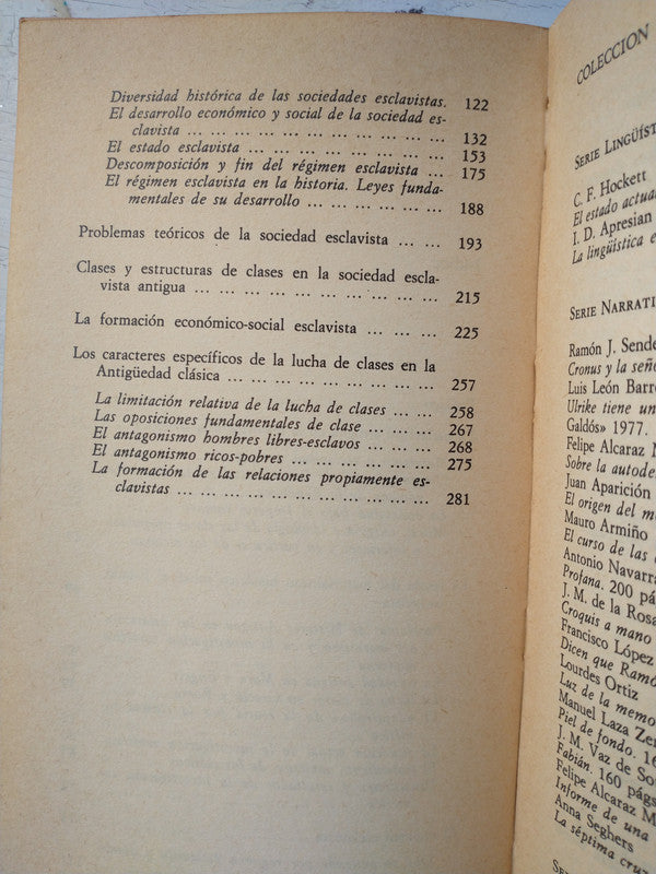 Libro usado en venta: El modo de produccion esclavista; editorial Akal Editor impreso en 1978 realizamos envios a todo el mundo.3