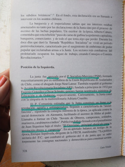 Libro usado en venta: Interpretacion Marxista de la Historia de Chile (Tomo V) de Luis Vitale; editorial LOM impreso en _ envios a todo el mundo.3