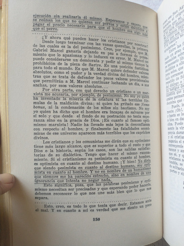 Libro usado en venta: Camus de Jean-Claude Brisville; editorial Jacobo Peuser impreso en 1962 realizamos envios a todo el mundo.2