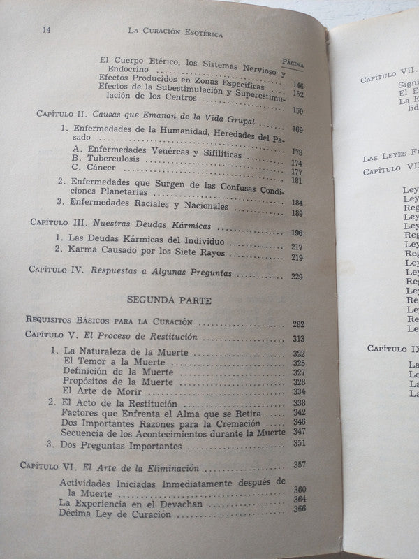 Libro usado en venta: La curacion esoterica - Tomo IV de Alice A. Bailey; editorial Kier impreso en 1964 realizamos envios a todo el mundo.3