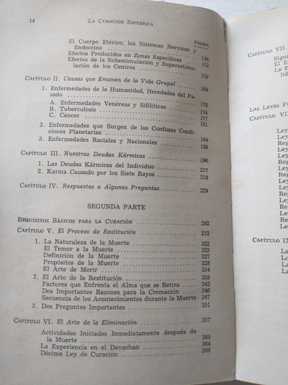 Libro usado en venta: La curacion esoterica - Tomo IV de Alice A. Bailey; editorial Kier impreso en 1964 realizamos envios a todo el mundo.3