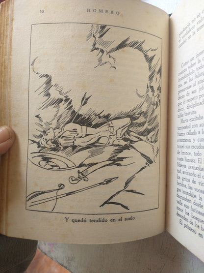 Libro usado en venta: La iliada de Homero; editorial Jose Ballesta impreso en 1939 realizamos envios a todo el mundo.3