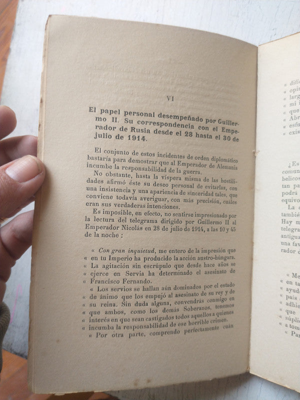 Libro usado en venta: La agresion Alemana de Charles Rep; editorial Libreria de la Vda de Ch Bouret impreso en 1915 realizamos envios a todo el mundo.4