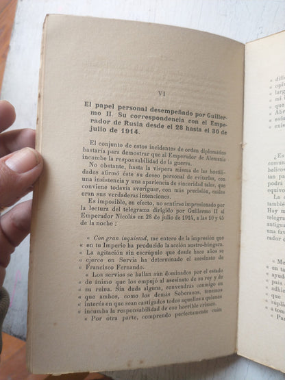 Libro usado en venta: La agresion Alemana de Charles Rep; editorial Libreria de la Vda de Ch Bouret impreso en 1915 realizamos envios a todo el mundo.4