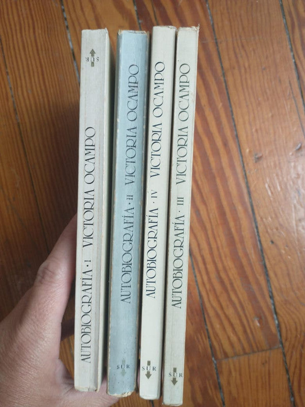 Libro usado en venta: Autobiografia (Tomos I, II, III y IV) de Victoria Ocampo; editorial Sur impreso en 1980 realizamos envios a todo el mundo.3