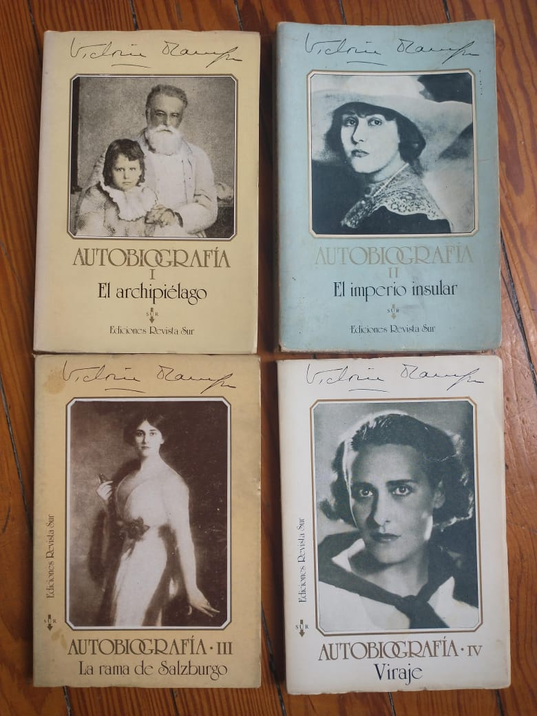 Libro usado en venta: Autobiografia (Tomos I, II, III y IV) de Victoria Ocampo; editorial Sur impreso en 1980 realizamos envios a todo el mundo.1