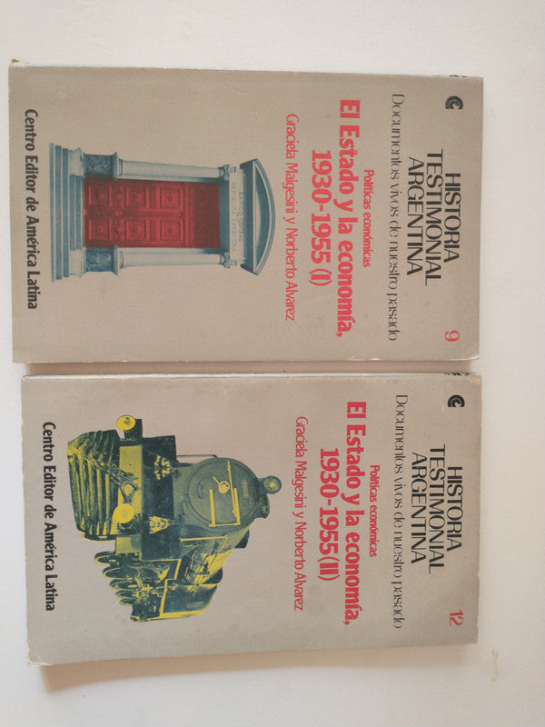 Libro usado en venta: El estado y la economia, 1930-1955 (Vol. I y II) de Graciela Malgesini - Norberto Alvarez; Centro Editor de America Latina 1983.1