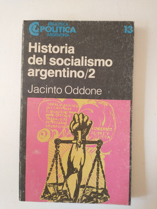 Libro usado en venta: Historia del socialismo argentino - /2 de Jacinto Oddone; editorial Centro Editor de America Latina impreso en 1983.1