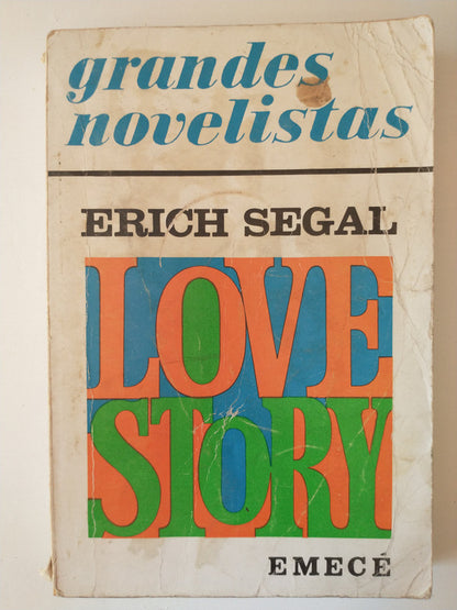 Libro usado en venta: Love story (Historia de amor) de Erich Segal; editorial Emece impreso en 1970 realizamos envios a todo el mundo.1