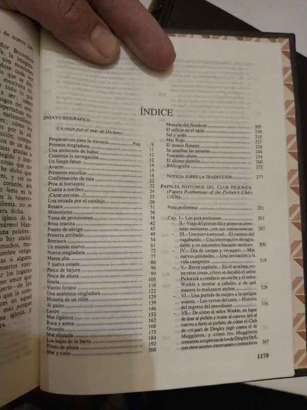 Libro usado en venta: Obras selectas (3 Tomos) de Charles Dickens (Carlos Dickens); editorial Aguilar impreso en 1991 envios a todo el mundo.3
