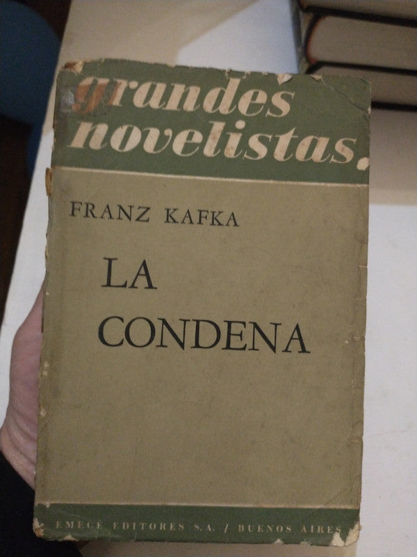 Libro usado en venta: La condena de Franz Kafka; editorial Emece impreso en 1964 realizamos envios a todo el mundo.1
