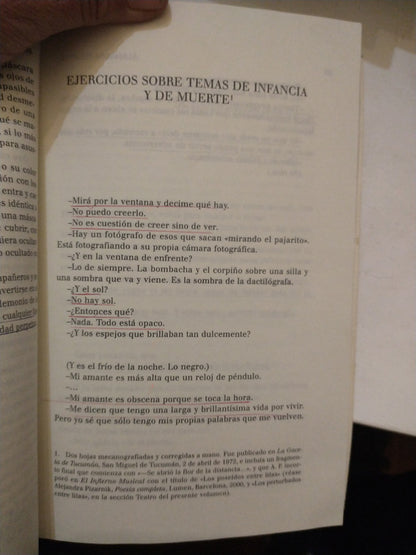 Libro usado en venta: Prosa completa de Alejandra Pizarnik; editorial Lumen impreso en 2003 realizamos envios a todo el mundo.2