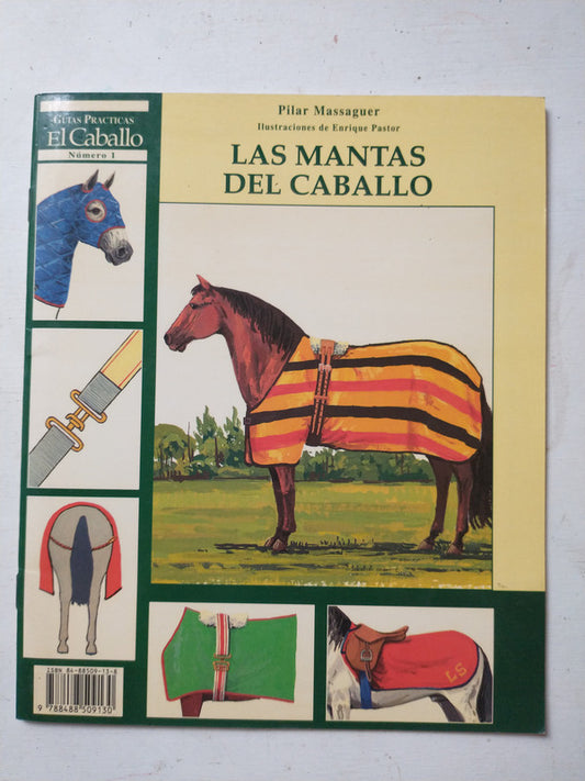 Libro usado en venta: Las mantas del caballo de Pilar Massaguer; editorial El caballo impreso en 1995 realizamos envios a todo el mundo.1