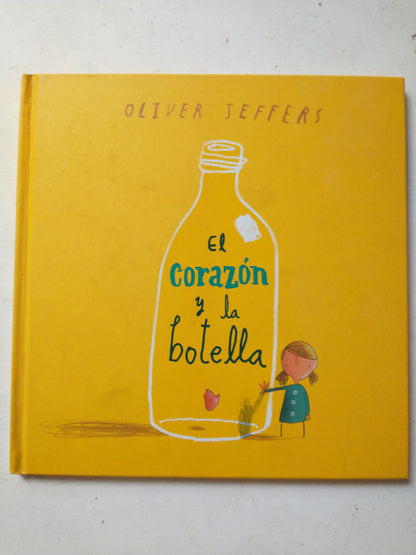 Libro usado en venta: El corazon y la botella de Oliver Jeffers; editorial Fondo de Cultura Economica impreso en 2021 envios a todo el mundo.1