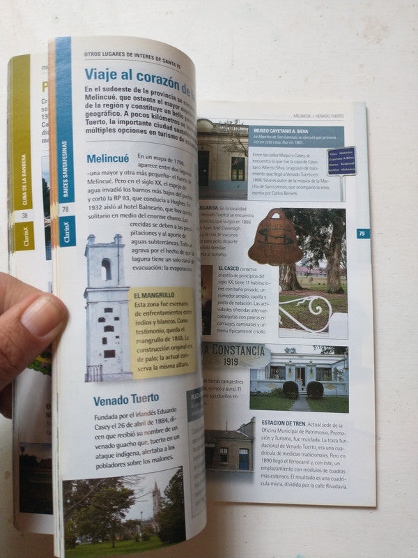 Libro usado en venta: Entre Rios y Santa Fe de Guias visuales de la Argentina; editorial AGEA impreso en 2001 realizamos envios a todo el mundo.3