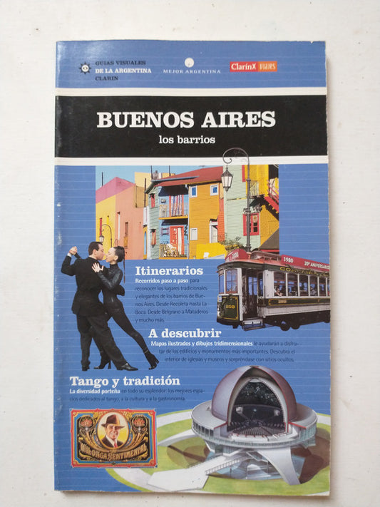 Libro usado en venta: Buenos Aires - Los barrios de Guias visuales de la Argentina; editorial AGEA impreso en 2001 realizamos envios a todo el mundo.1