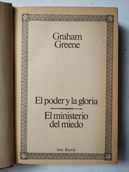 Libro usado en venta: Obras completas - Tomo 4 - Narrativa completa de Graham Greene; editorial Seix Barral impreso en 1986 envios a todo el mundo.1