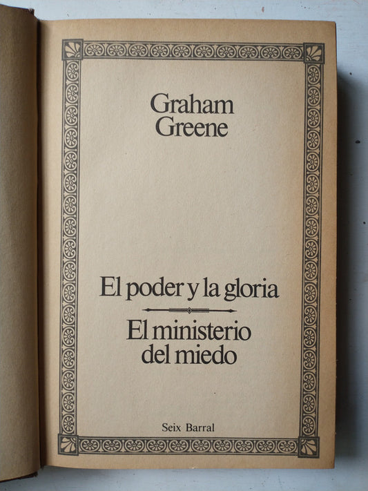 Libro usado en venta: Obras completas - Tomo 4 - Narrativa completa de Graham Greene; editorial Seix Barral impreso en 1986 envios a todo el mundo.1