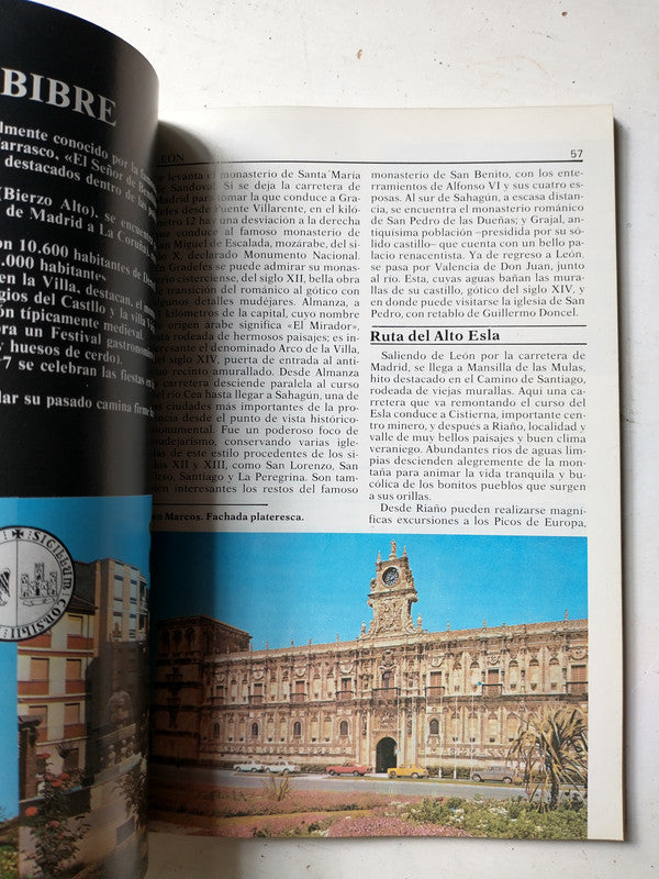 Libro usado en venta: Guia del Buen Turismo en Castilla y Leon; impreso en 1984 realizamos envios a todo el mundo.3
