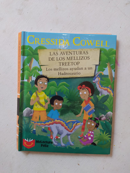 Libro usado en venta: Las aventuras de los mellizos Treetop de Cressida Cowell; editorial Hodder Childrn's Books impreso en 2018.1