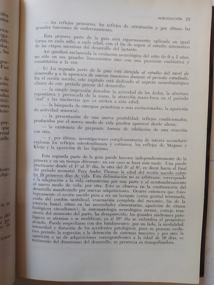 Libro usado en venta: Desarrollo neurologico del recien nacido de termino y prematuro de Saint-Anne Dargassies; Panamericana impreso en 1977.3