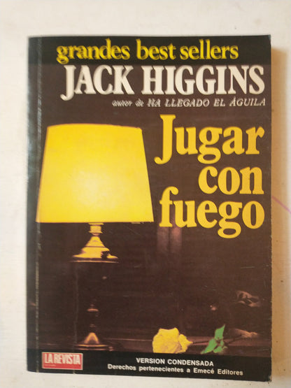 Libro usado en venta: Jugar con fuego - Version condensada de Jack Higgins; editorial Emece impreso en 1982 realizamos envios a todo el mundo.1