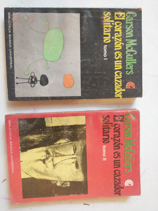 Libro usado en venta: El corazon de un cazador solitario - 2 Tomos de Carson McCullers; editorial Centro Editor de America Latina impreso en 1971.1
