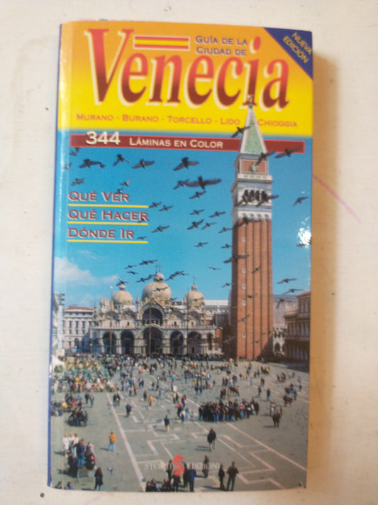 Libro usado en venta: Guia de la ciudad de Venecia; editorial Storti impreso en 1999 realizamos envios a todo el mundo.1