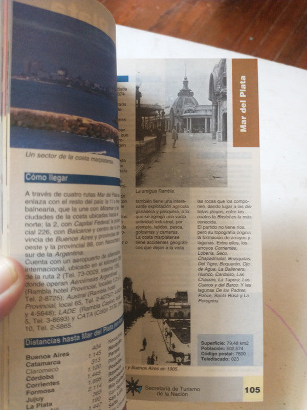 Libro usado en venta: Guia turistica de la Costa Atlantica; editorial AGEA impreso en 1995 realizamos envios a todo el mundo.3