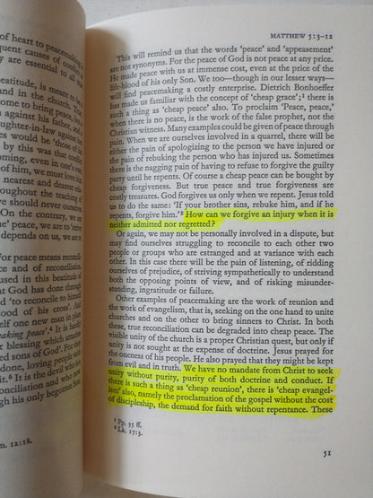 Libro usado en venta: The Message of the Sermon on the Mount de John R. W. Stott; editorial InterVarsity Press impreso en 1978 envios a todo el mundo.3