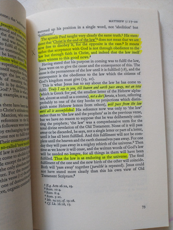 Libro usado en venta: The Message of the Sermon on the Mount de John R. W. Stott; editorial InterVarsity Press impreso en 1978 envios a todo el mundo.4