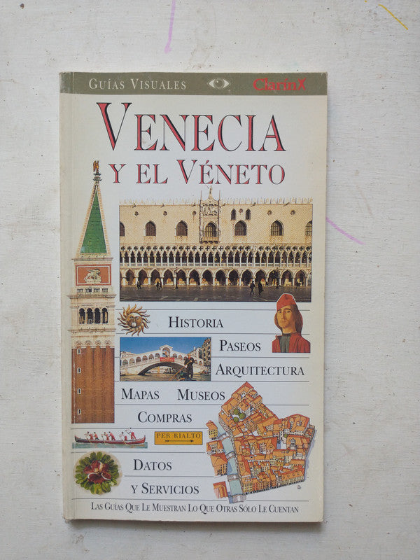 Libro usado en venta: Guias visuales - Venecia y el Veneto de Guias Visuales; editorial AGEA impreso en 1998 realizamos envios a todo el mundo.1