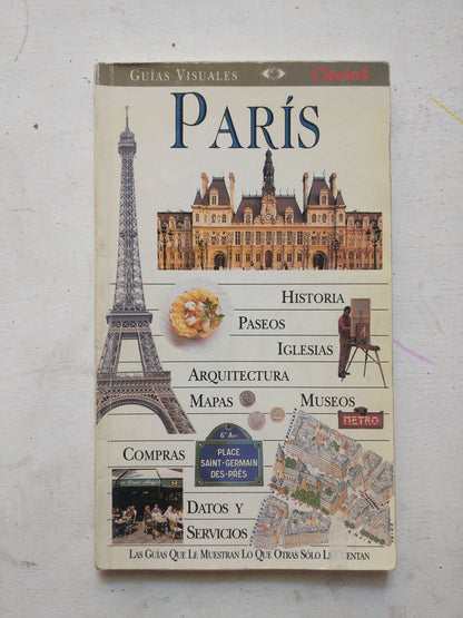 Libro usado en venta: Guias visuales - Paris de Guias Visuales; editorial AGEA impreso en 1998 realizamos envios a todo el mundo.1