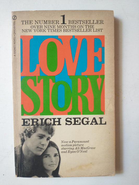 Libro usado en venta: Love story (Historia de amor) de Erich Segal; editorial Signet impreso en 1970 realizamos envios a todo el mundo.1