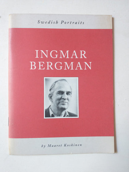 Libro usado en venta: Ingmar Bergman de Maret Koskinen; editorial The Swedish Institute impreso en 1993 realizamos envios a todo el mundo.1