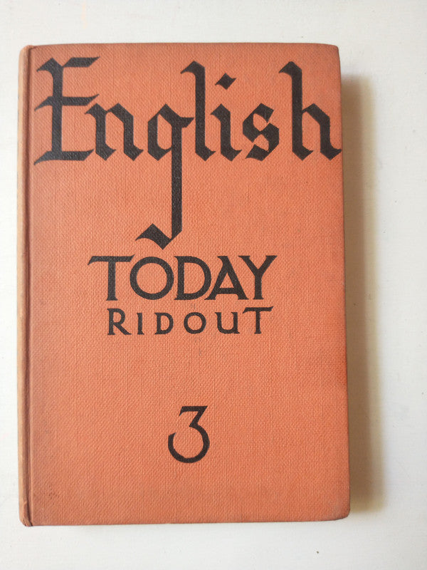 Libro usado en venta: English today de Ronald Ridout; editorial Ginn and Company impreso en 1964 realizamos envios a todo el mundo.1
