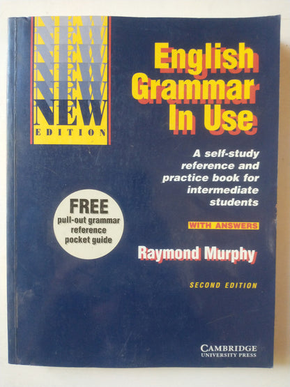 Libro usado en venta: Grammar in use - Reference and practice book for intermediate students de Raymond Murphy; Cambridge impreso en 2001.1