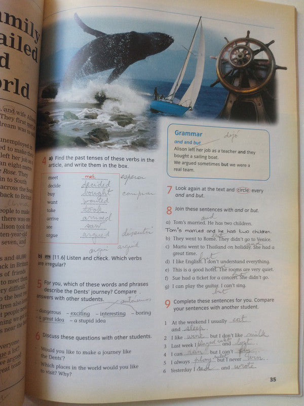 Libro usado en venta: Cutting edge (Students' Book + Workbook) Ciclo basico 2; editorial Longman impreso en 2005 realizamos envios a todo el mundo.3