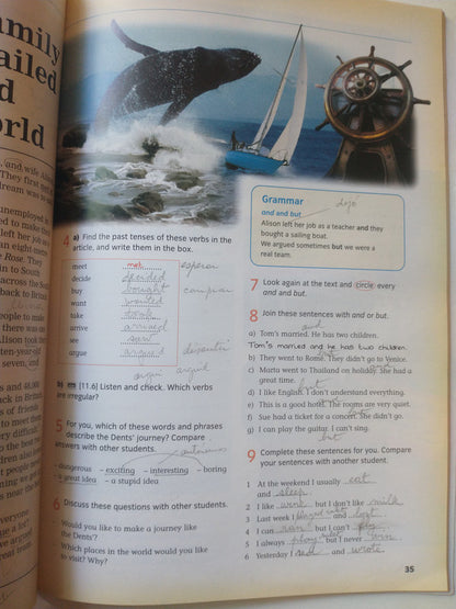 Libro usado en venta: Cutting edge (Students' Book + Workbook) Ciclo basico 2; editorial Longman impreso en 2005 realizamos envios a todo el mundo.3