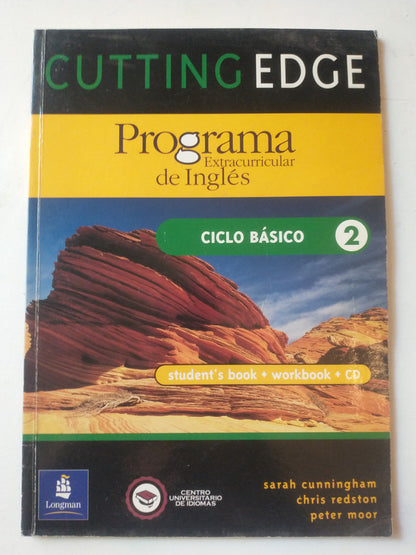 Libro usado en venta: Cutting edge (Students' Book + Workbook) Ciclo basico 2; editorial Longman impreso en 2005 realizamos envios a todo el mundo.1