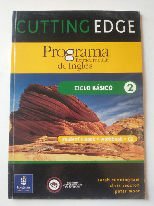 Libro usado en venta: Cutting edge (Students' Book + Workbook) Ciclo basico 2; editorial Longman impreso en 2005 realizamos envios a todo el mundo.1