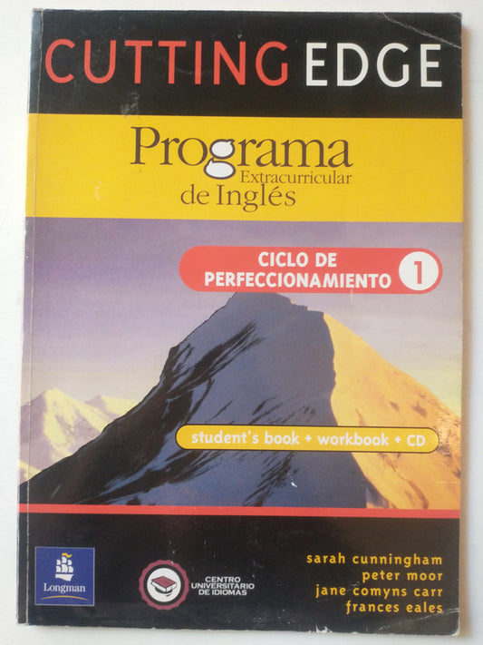 Libro usado en venta: Cutting edge (Students' Book + Workbook) Ciclo de perfeccionamiento 1; editorial Longman impreso en 2005 envios a todo el mundo.1