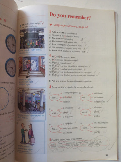 Libro usado en venta: Total English (Students' Book + Workbook) Ciclo basico 3 de Mark Foley - Diane Hall; editorial Longman impreso en 2008.2